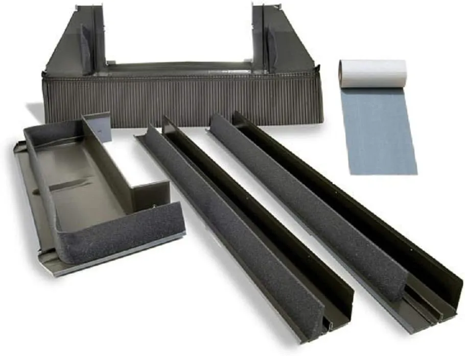 VELUX EDW D06 0000A Skylight Flashing, D06 High-Profile Tile Roof w/Adhesive Underlayment for Deck Mount Skylights