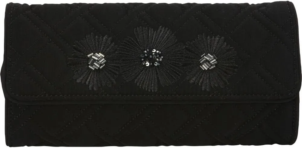 Vera Bradley Celebration Clutch with Midnight Blossoms