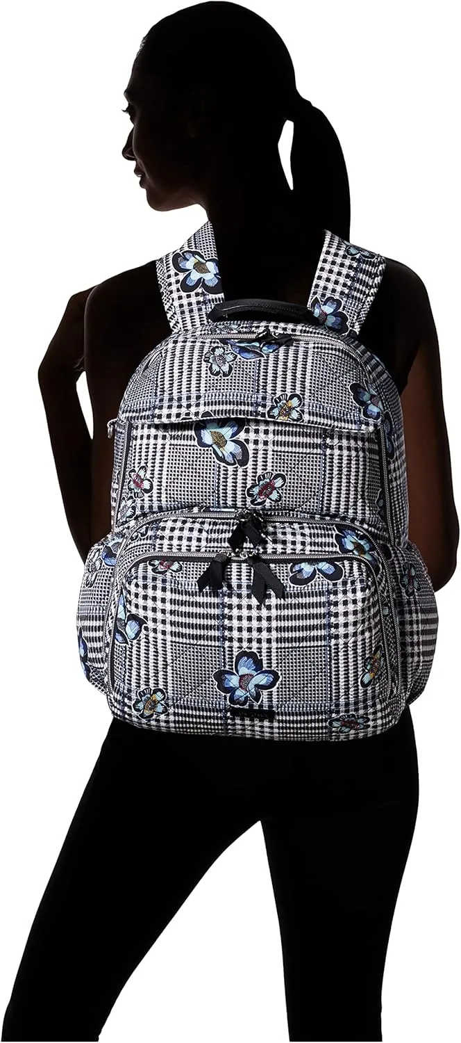Vera Bradley Women's Performance Twill Backpack Baby Diaper Bag, Bedford Plaid, One Size