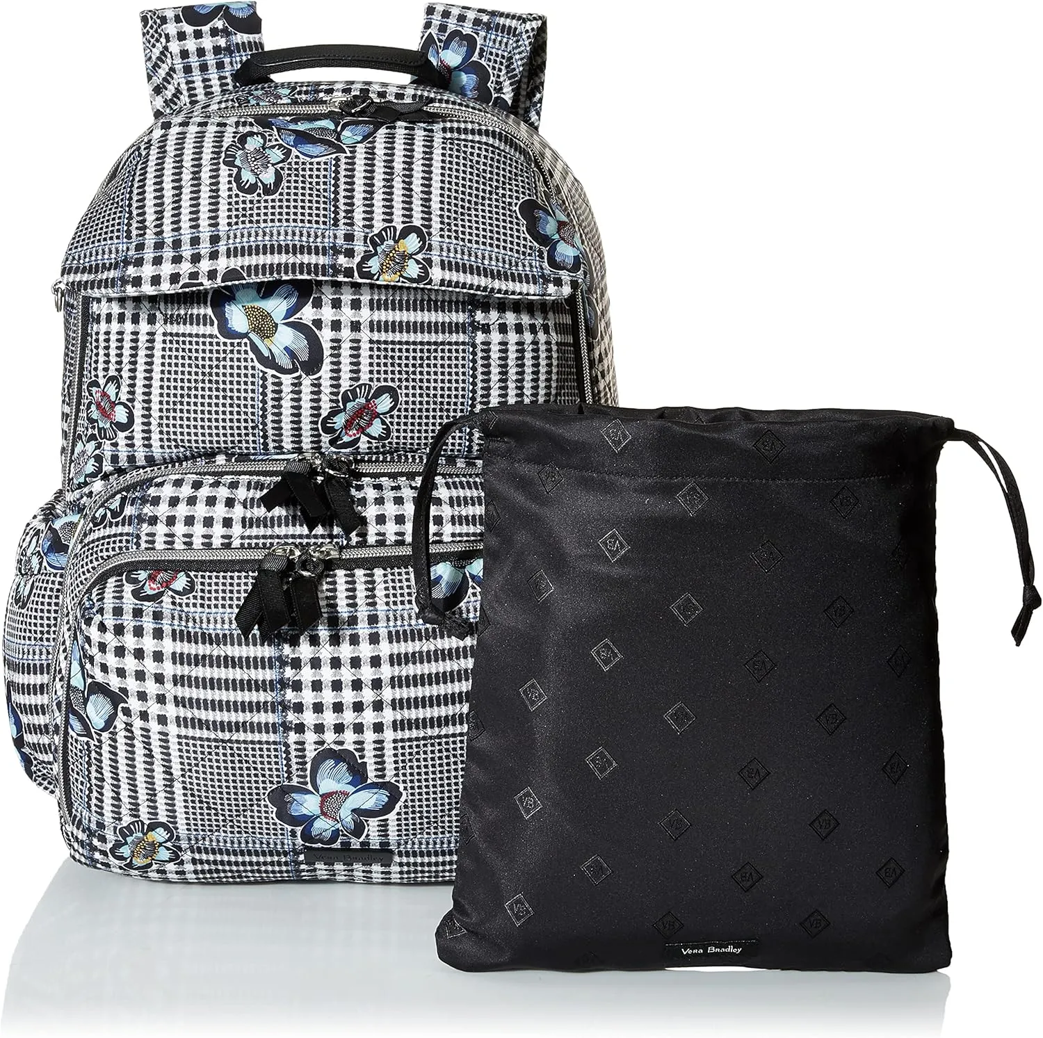 Vera Bradley Women's Performance Twill Backpack Baby Diaper Bag, Bedford Plaid, One Size