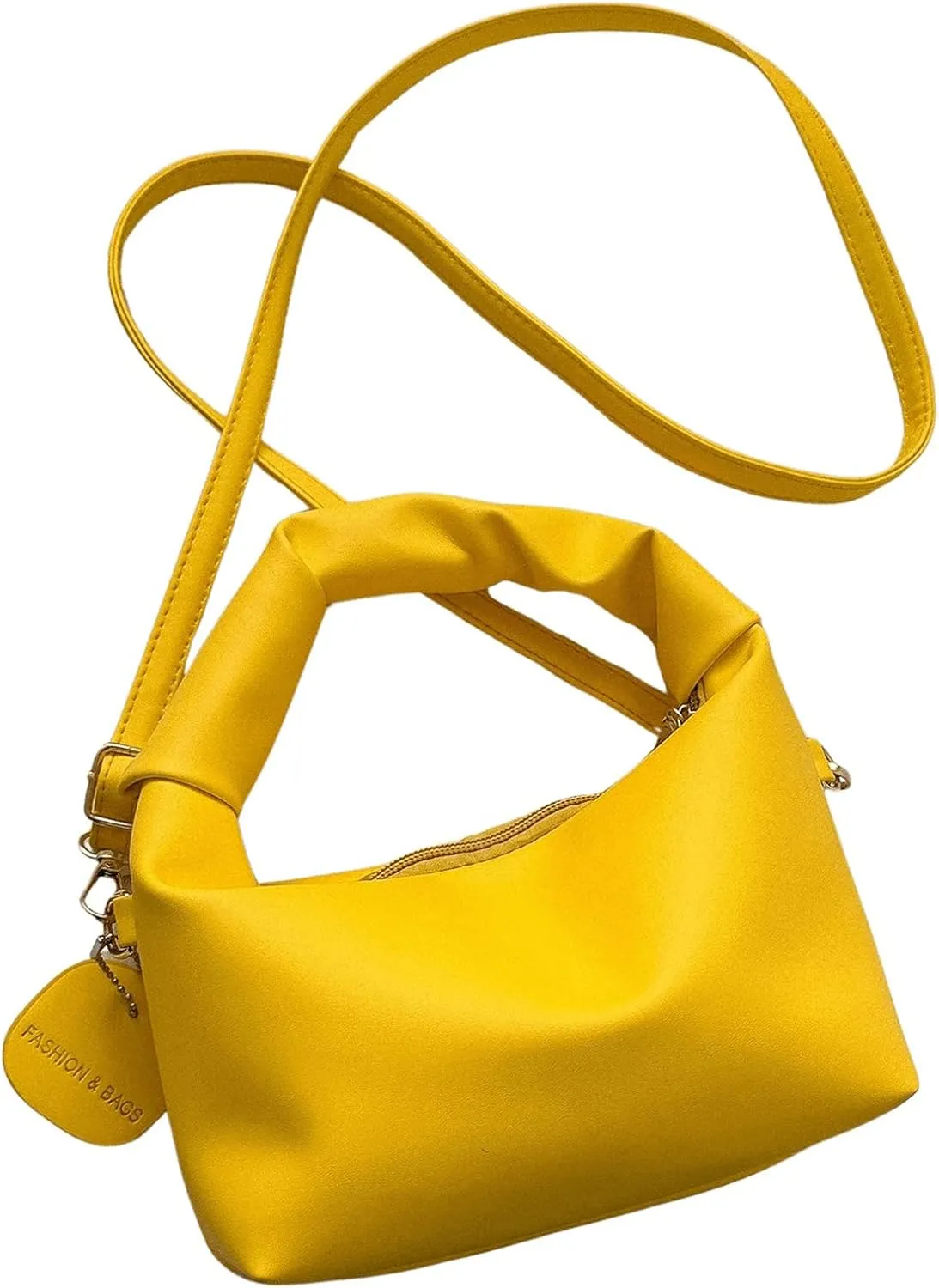 Verdusa Women's Hobo Handbag PU Leather Crossbody Shoulder Bag with Adjustable Strap