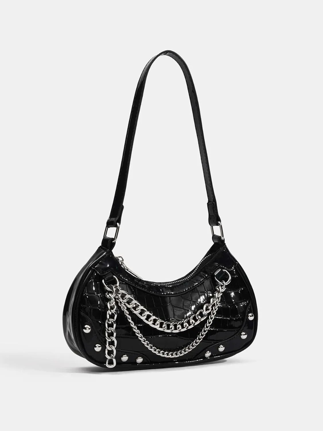 Verdusa Women's PU Leather Hobo Shoulder Bags Satchel Handbag Small Crossbody Bag