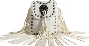 Verdusa Women's Western Country Cowgirl Bag Fringe Crossbody Bags Boho Tassel Messenger Bags Casual Purses