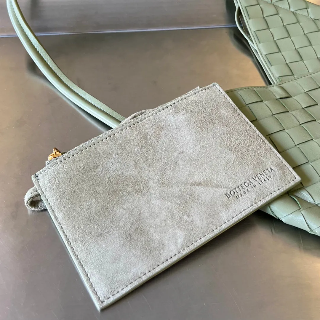 Vibrant GREY LAMBSKIN Veneta SARDINE Bottega 30 MINI SOLSTICE Low-price guarantee