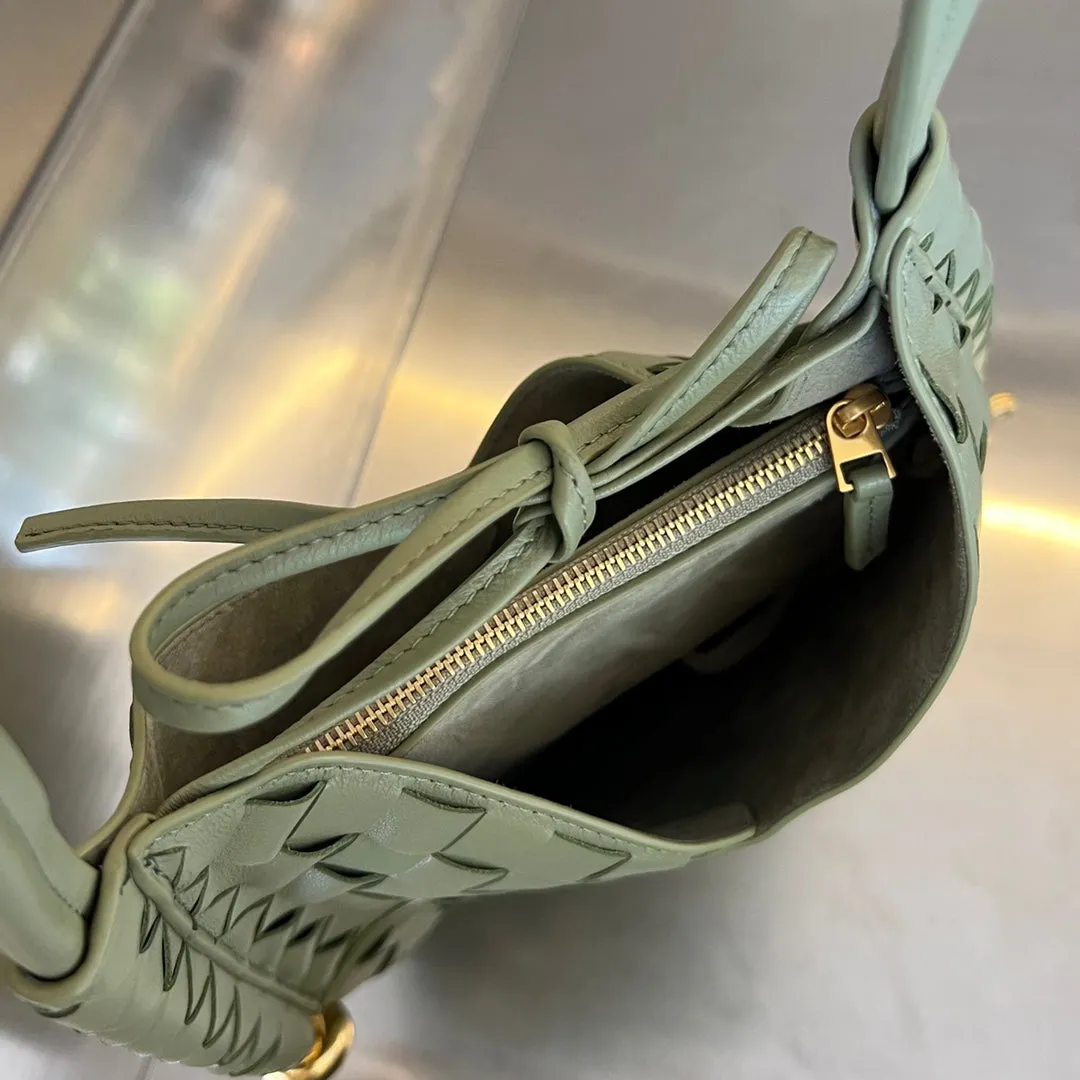 Vibrant GREY LAMBSKIN Veneta SARDINE Bottega 30 MINI SOLSTICE Low-price guarantee