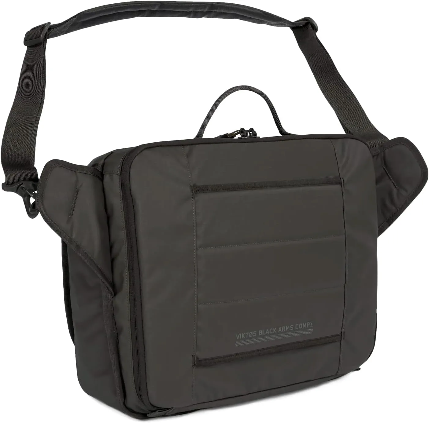 VIKTOS Men's Counteract CCW Resistant 500D Polyester Quick Access Organizer Off-Body Concealed Carry Shooting Gun & Gear Messenger Bag w/Shoulder Strap, Black