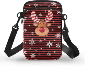 Vintage Crossbody Phone Bag for Women, Small Shoulder Purse and Handbag with Adjustable Strap