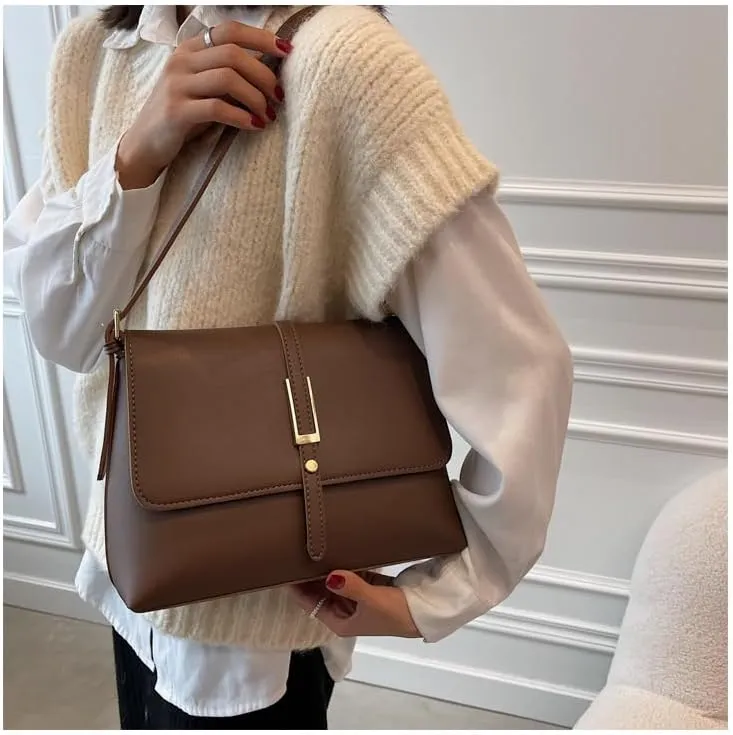 Vintage-Inspired Women's Large Shoulder Bag - Stylish Design, Adjustable Strap, Perfect for Everyday Use