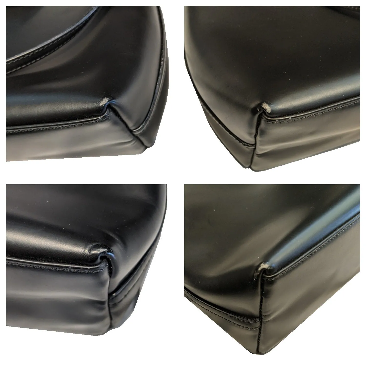 Vintage Leather Black Shoulder Gucci Bag 5-star rated Shipping options