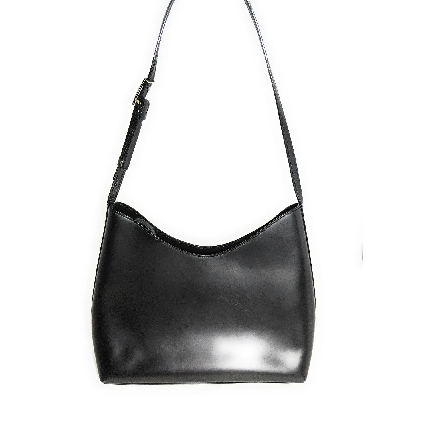 Vintage Leather Black Shoulder Gucci Bag 5-star rated Shipping options