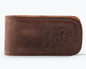 Vintage Leather Money Clip