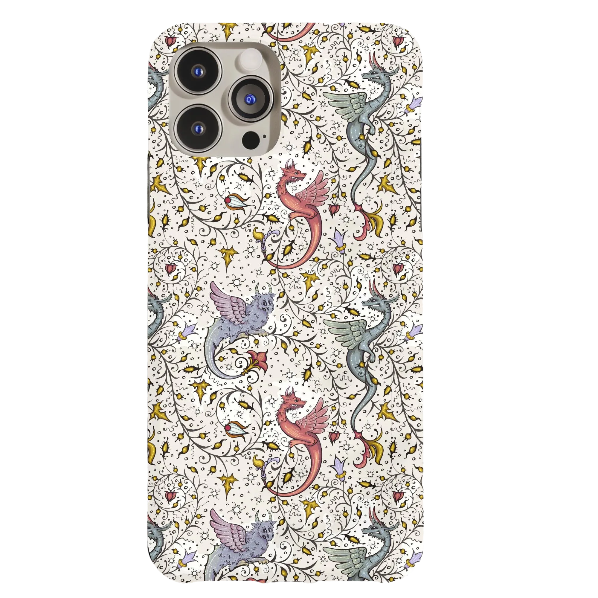 Vintage Medieval Dragons Phone Case