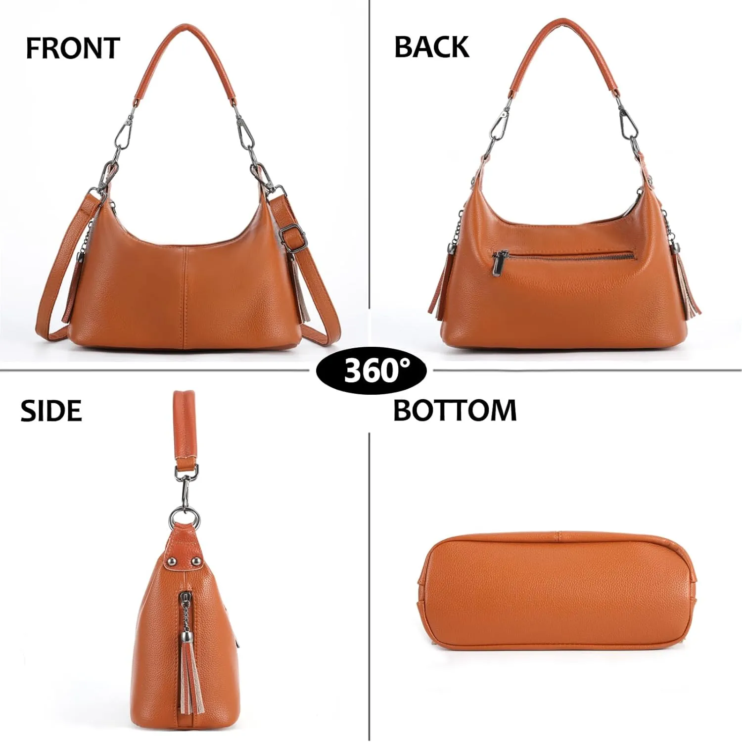 VODIU Small Hobo Purses for Women Shoulder Bag Top Handle Crossbody Bags for Women Trendy Tote Handbags with Strap