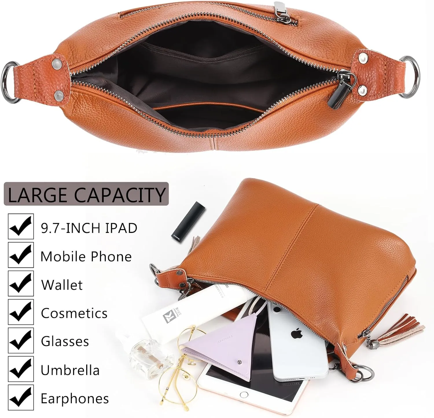 VODIU Small Hobo Purses for Women Shoulder Bag Top Handle Crossbody Bags for Women Trendy Tote Handbags with Strap