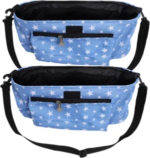 VOSAREA Baby Stroller Bag Milk Bottle Bag Shoulder Carry Diaper Bag Organizer Travel Pouch for Bottles Cups Diapers Quick-release Buckles
