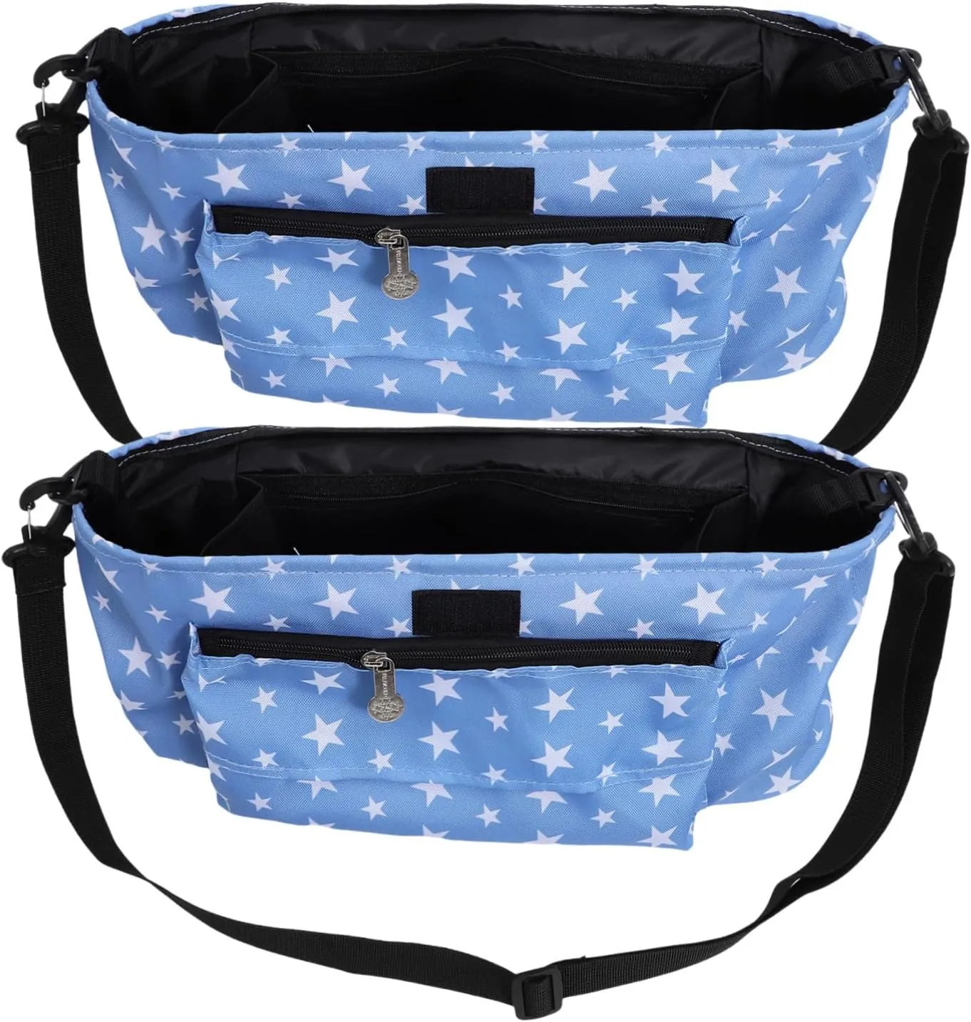 VOSAREA Baby Stroller Bag Milk Bottle Bag Shoulder Carry Diaper Bag Organizer Travel Pouch for Bottles Cups Diapers Quick-release Buckles