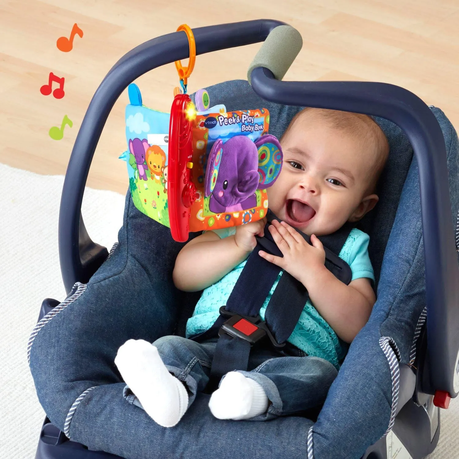 VTech Baby Peek and Play Baby Book, Purple