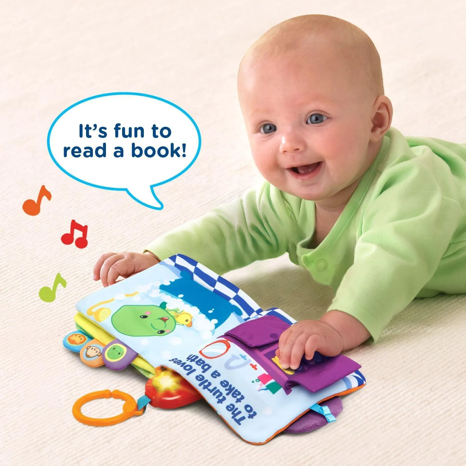 VTech Baby Peek and Play Baby Book, Purple