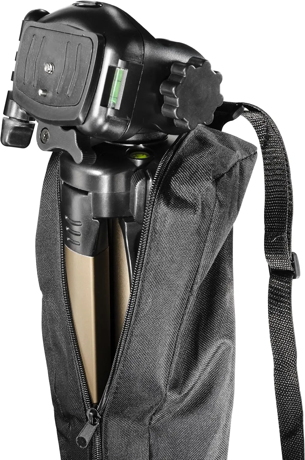 Walimex WT-3530 Basic Tripod with 3D Panhead, 146 cm (max. Load-Bearing Capacity 3 kg, incl. Carry Bag, one Spirit Level, 1 Level)