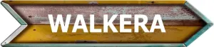 WALKERA Golden Arrow Shaped Weathered Rustic Painted Wood Look Novelty décor Composite Aluminum Beach Cottage Sign.