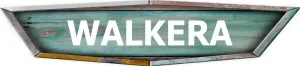 WALKERA Old School Retro Shaped Weathered Rustic Painted Wood Look Novelty décor Composite Aluminum Beach Cottage Sign.