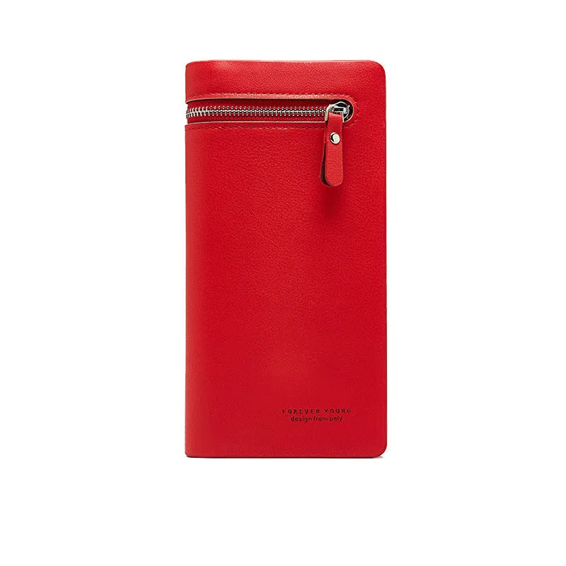 Wallet Female PU Leather Wallet Women's Clutch Leisure Purse Red Pink Style Women Wallets Long Coin Purse Card Holders Carteras