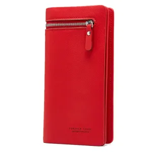 Wallet Female PU Leather Wallet Women's Clutch Leisure Purse Red Pink Style Women Wallets Long Coin Purse Card Holders Carteras