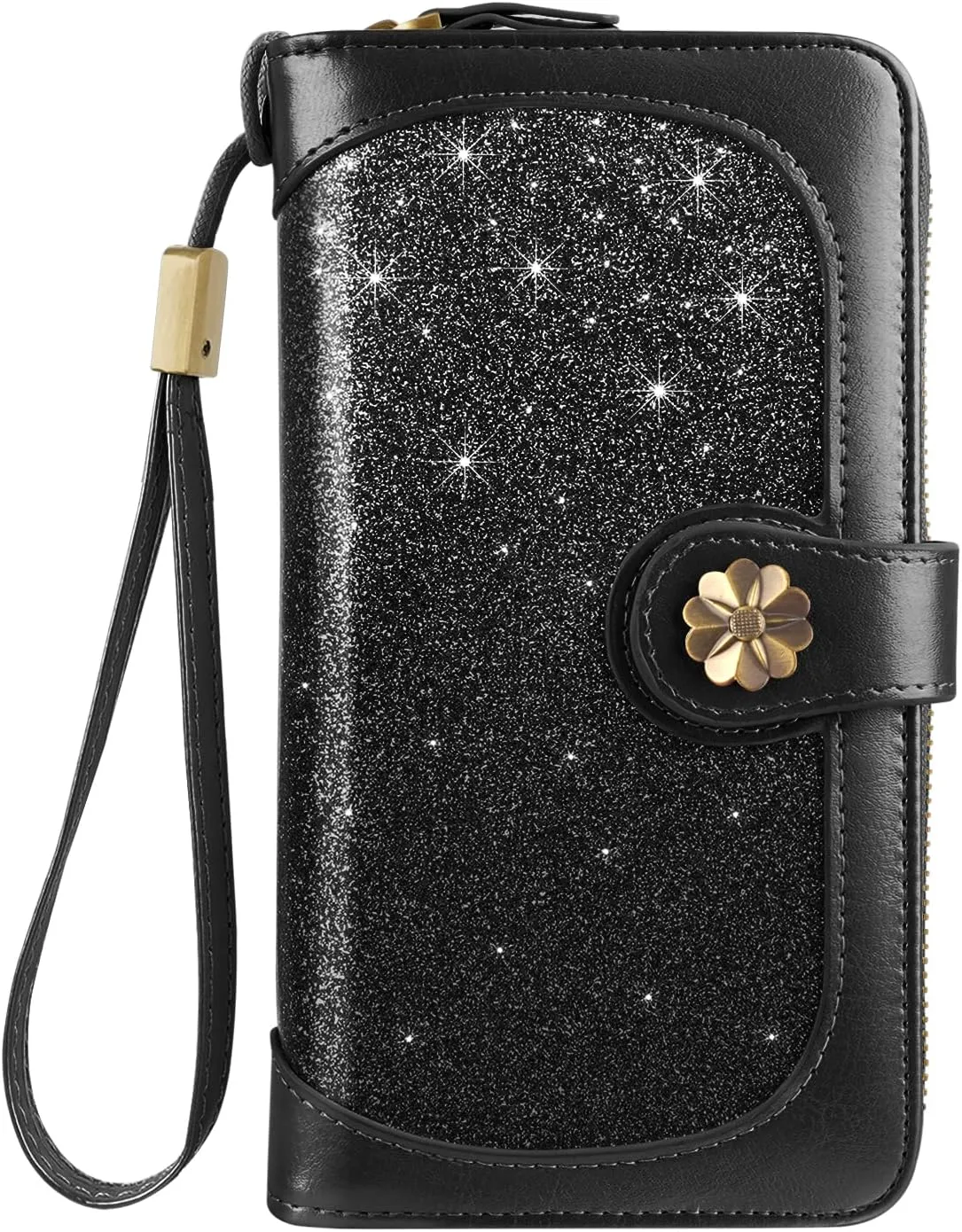Wallets for Women Multi Card Holder Wallet Clutch Wallet Card Holder Organizer Ladies Purse with Wrist strap Purse