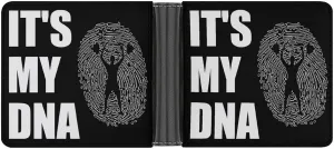 Weightlifting It'S My Dna Weightlifter Leather Wallets for Men Slim Bifold Purse Clutch Double-Sided Printing