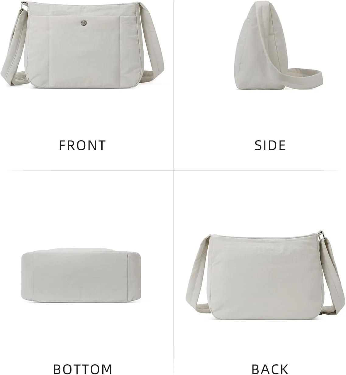 WESTBRONCO Small Crossbody Bags for Women Nylon with Adjustable Strap, Mini Crossbody Purse, Shoulder Bag Traveling Workout