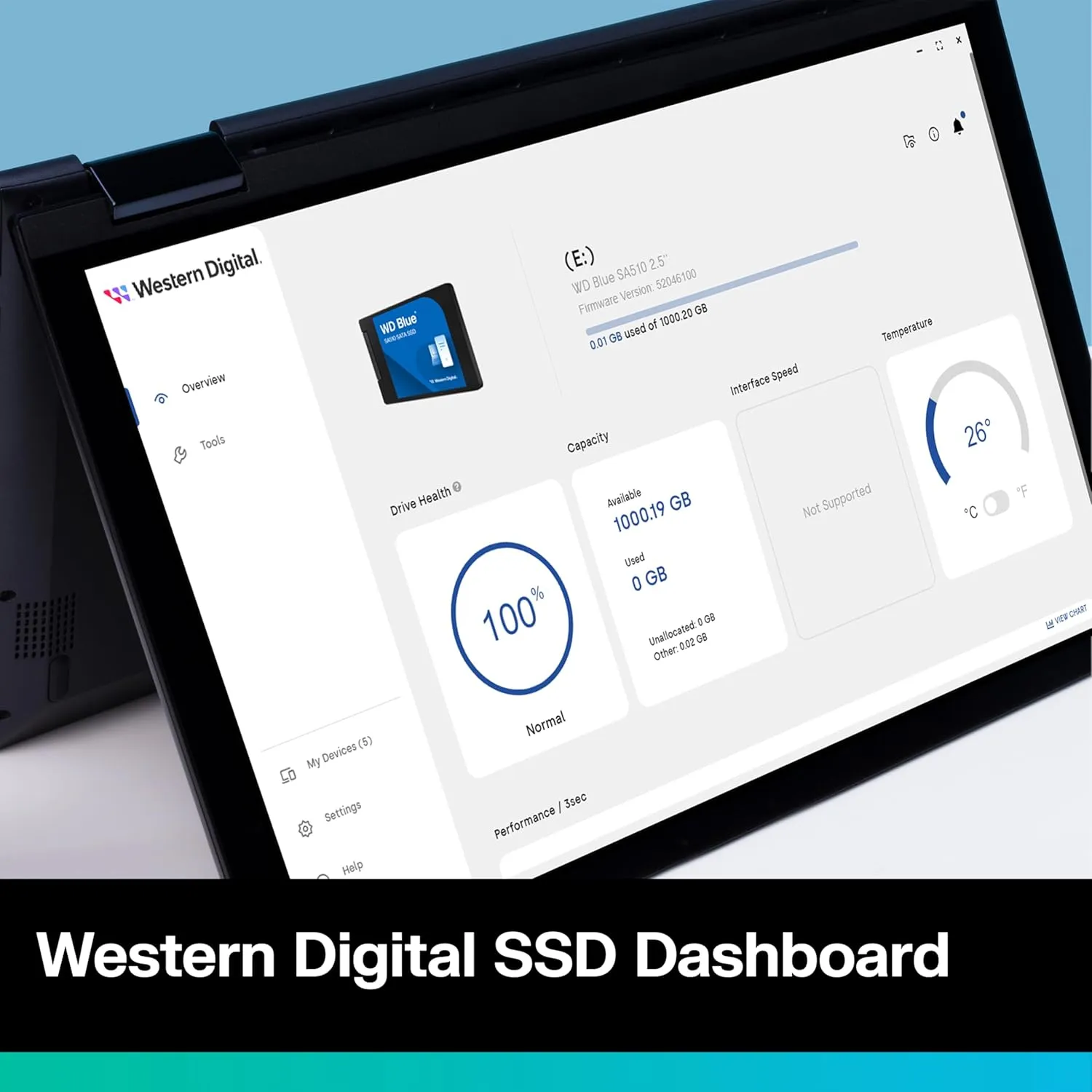 Western Digital 2TB WD Blue SA510 SATA Internal Solid State Drive SSD - SATA III 6 Gb/s, 2.5"/7mm, Up to 560 MB/s - WDS200T3B0A