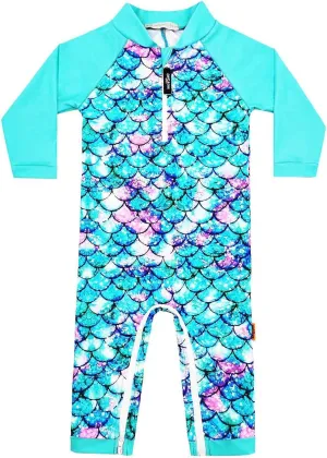 weVSwe Baby Girl Toddler Rash Guard Swimsuit Sun Protection Beachwear Zipper Bathing Suit 0-3 Years