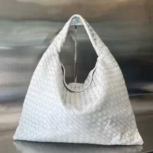 WHITE Veneta LAMBSKIN 54 IN Bottega LARGE Innovative HOP Reliable