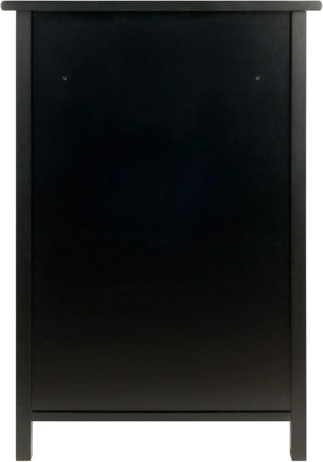 Winsome Delta File Cabinet Black Home Office