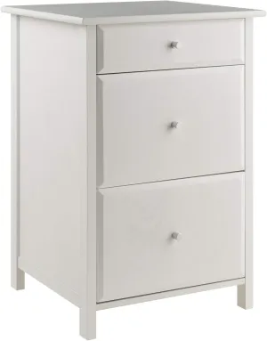 Winsome Delta File Cabinet White Home Office