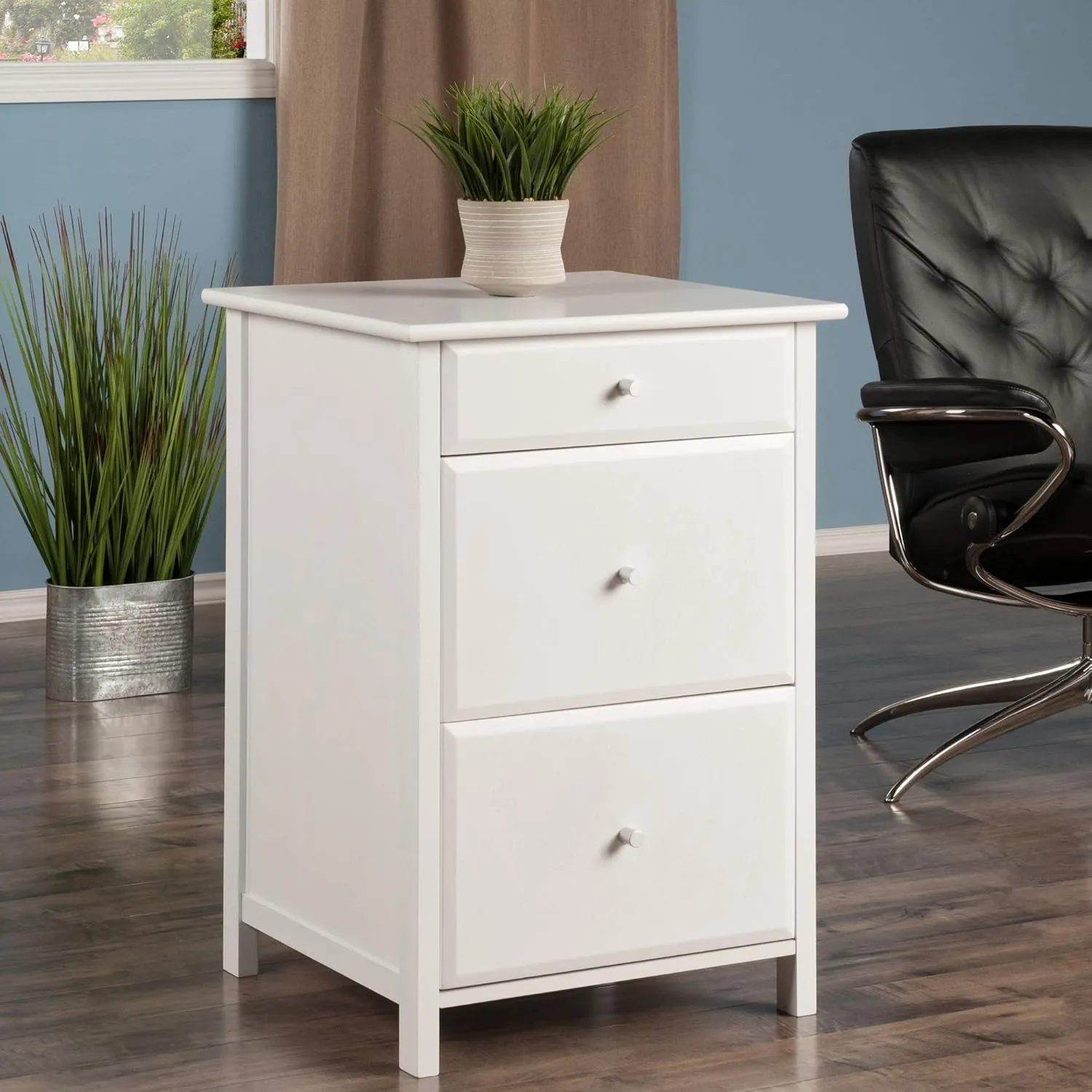 Winsome Delta File Cabinet White Home Office