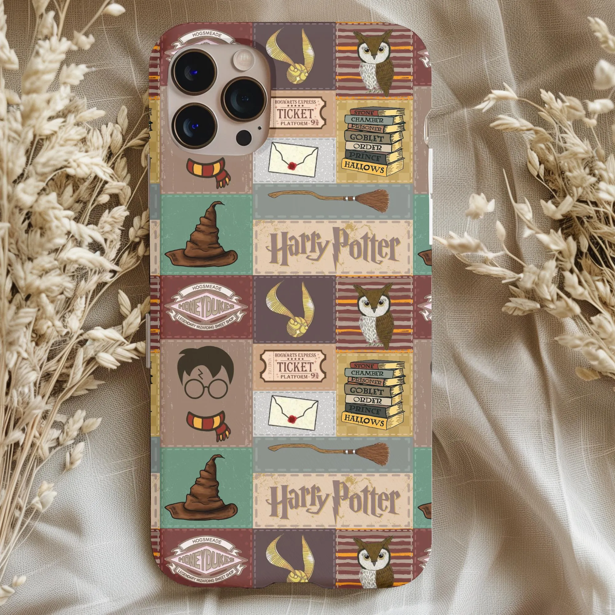 Wizard Potter Patchwork Phone Case