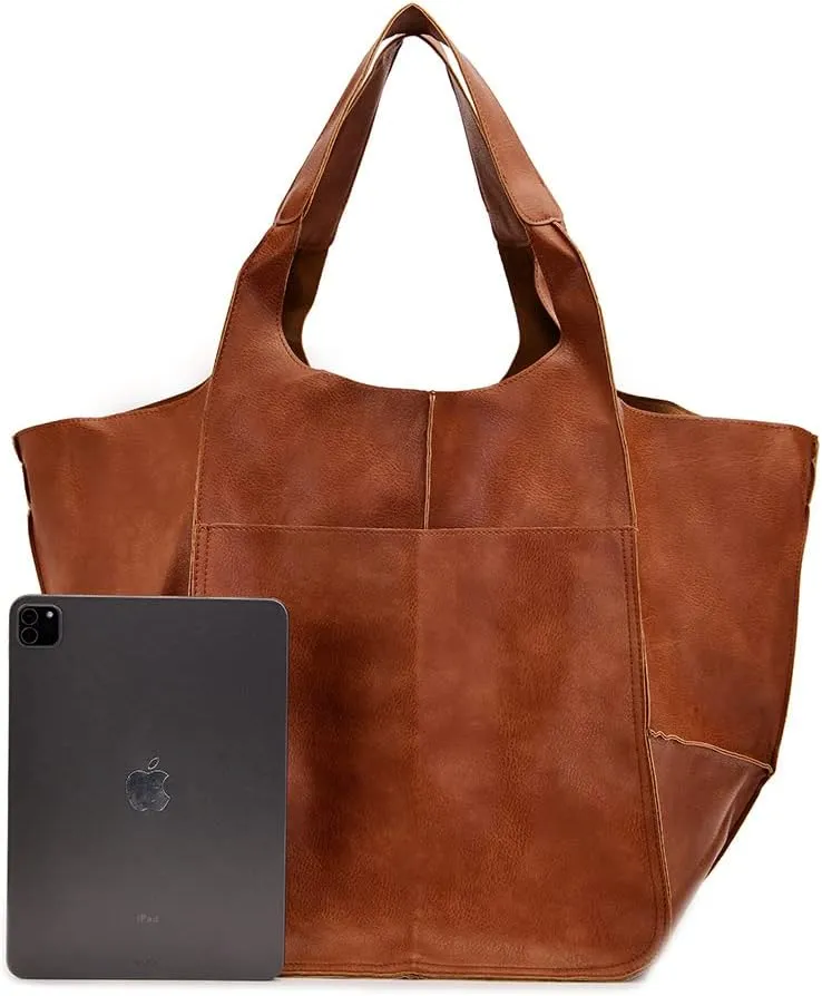 Women Big Hobo Handbag Leather Shoulder Bag Work Large Capacity Tote Purses