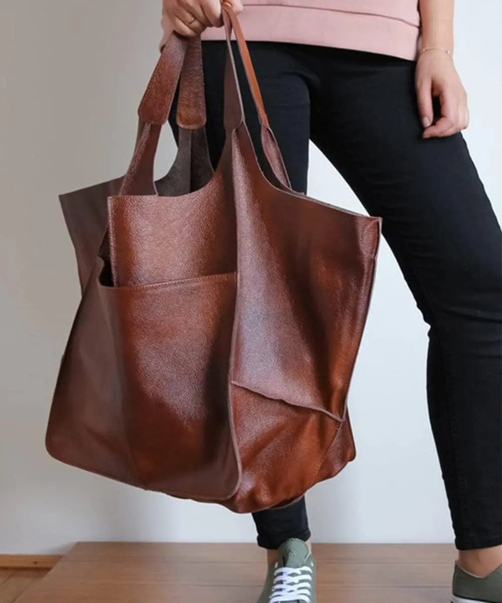 Women Big Hobo Handbag Leather Shoulder Bag Work Large Capacity Tote Purses