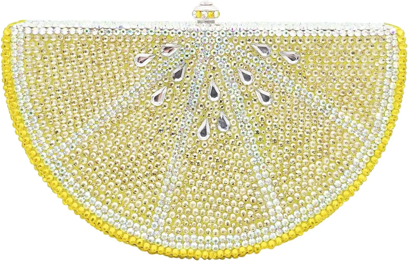 Women Cute Fruit Evening Clutch Sparkling Rhinestones Purse Crystal Banquet Prom Shoulder Bag