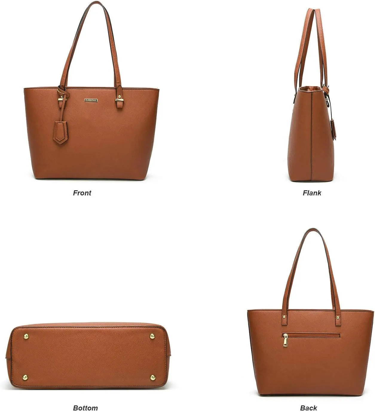 Women Fashion Handbags Wallet Tote Bag Shoulder Bag Top Handle Satchel Purse Set 4pcs