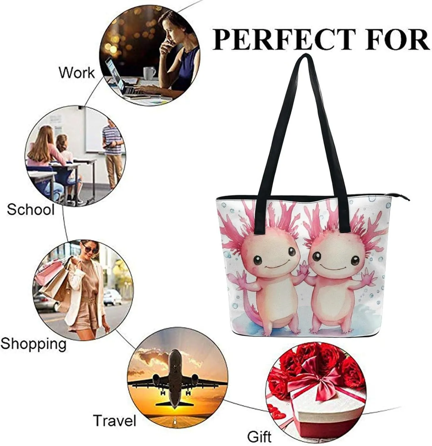 Women Fashion Large Tote Shoulder Handbag Travel Shoulder Bag