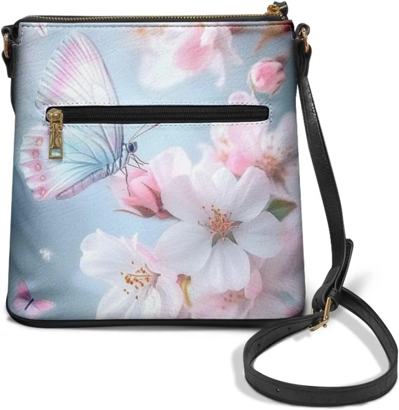 Women Hobo Bag Crossbody Multi Pockets Satchel Purse Leather Shoulder Bag with Adjustable Strap