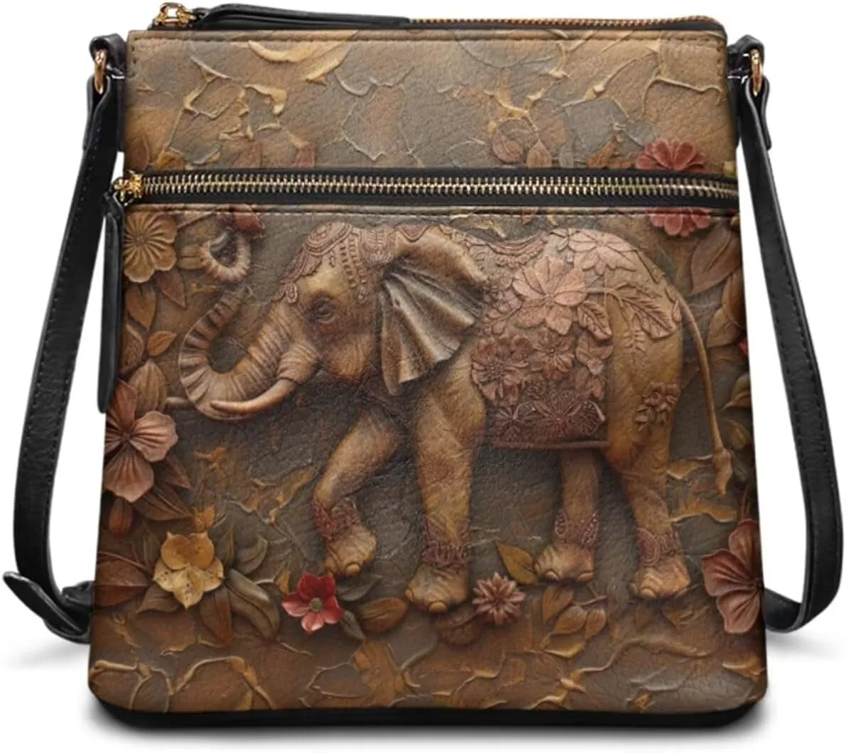 Women Hobo Bag Crossbody Shoulder Purse Multi Pocket Satchel Handbag with Adjustable Strap