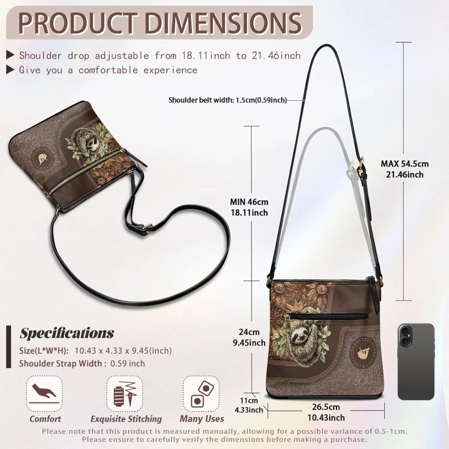 Women Leather Crossbody Hobo Bag Satchel Bag Sling Bag Shoulder Handbag Messenger Bag with Adjustable Strap