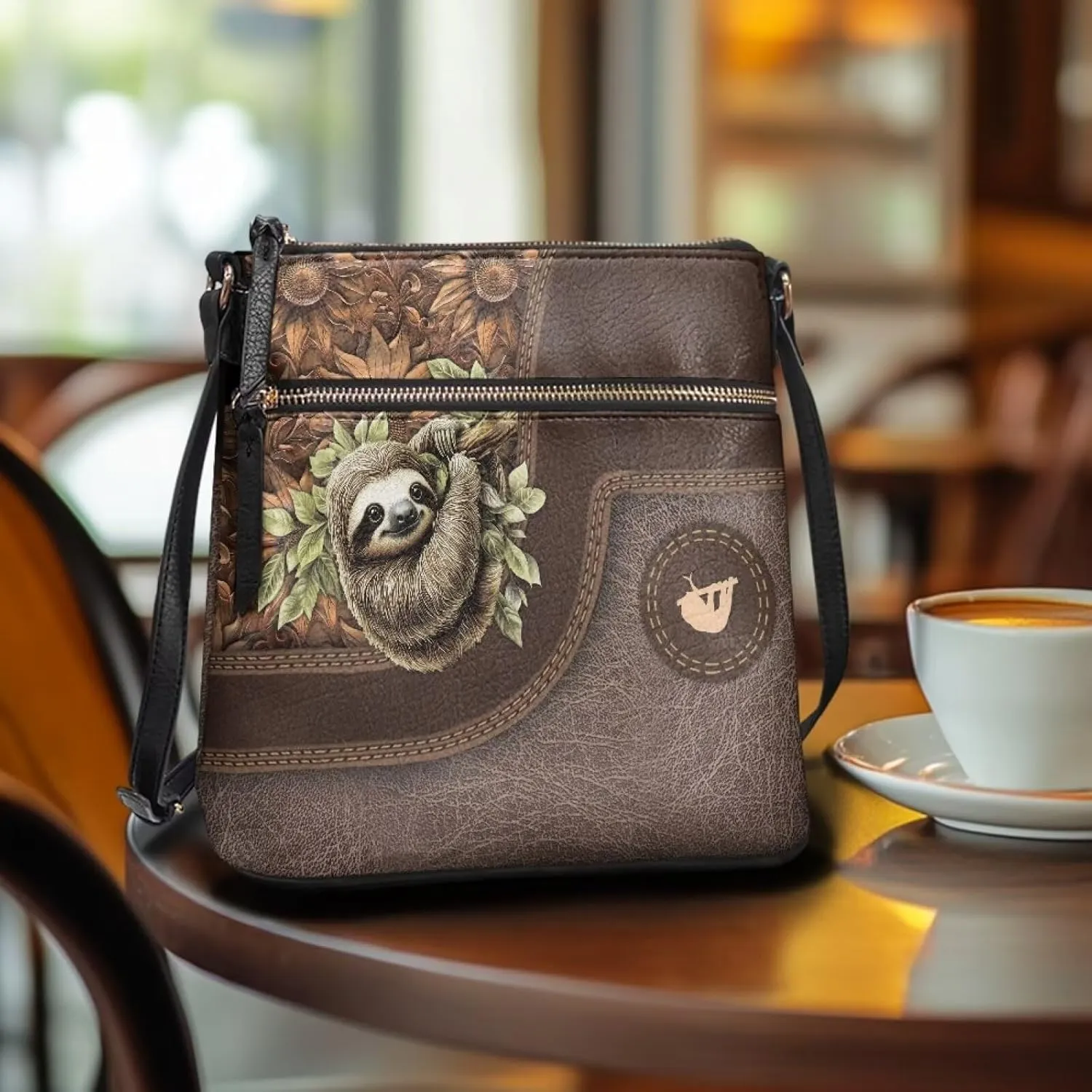 Women Leather Crossbody Hobo Bag Satchel Bag Sling Bag Shoulder Handbag Messenger Bag with Adjustable Strap