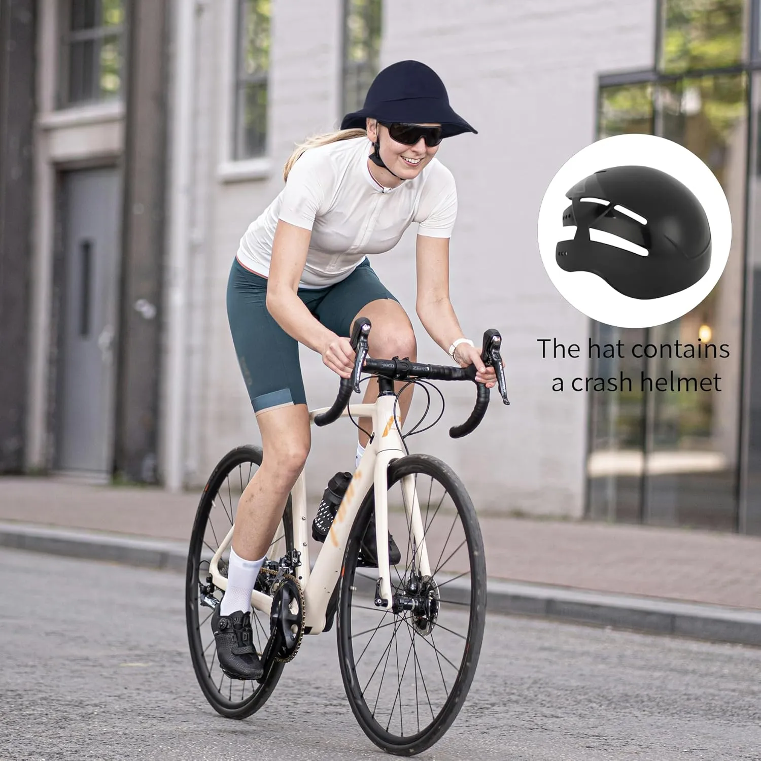 Women Men Safety Helmet Shaped Sun Hat Sunhat Fishing Hat Cycling Riding Visor Cap