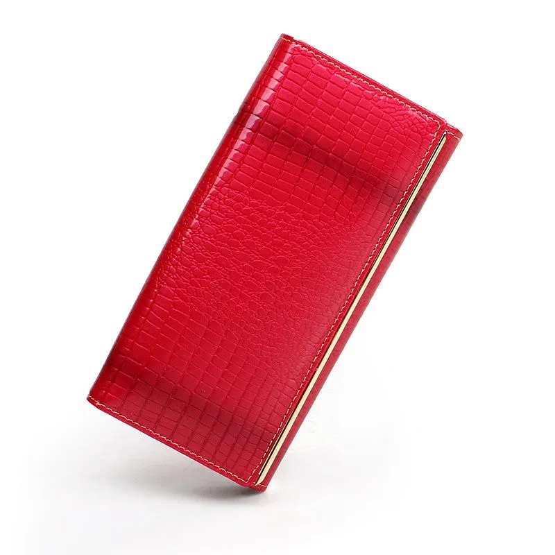 Women Purse Genuine Leather Wallets with Card Holder High Quality Leather Purse for Smartphone Female Clutch Wallet