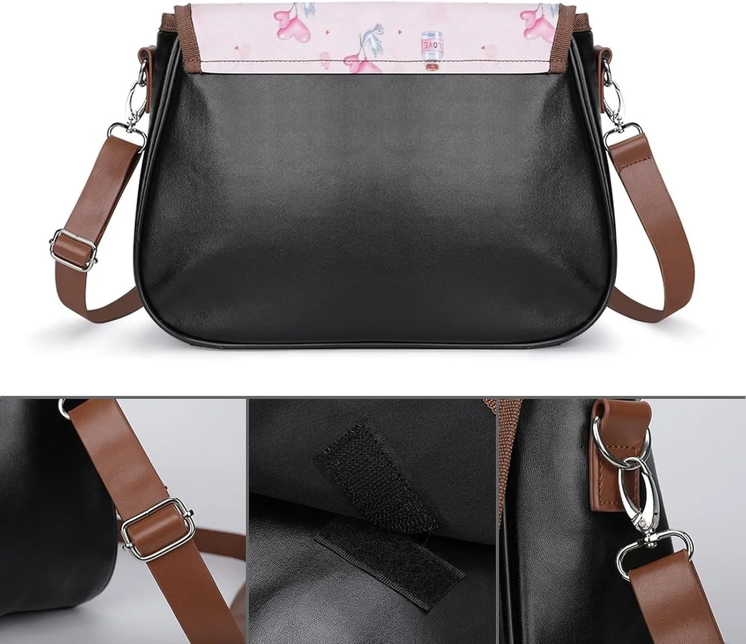 Women Shoulder Bag Leather Hobo Handbags Adjustable Shoulder Bags