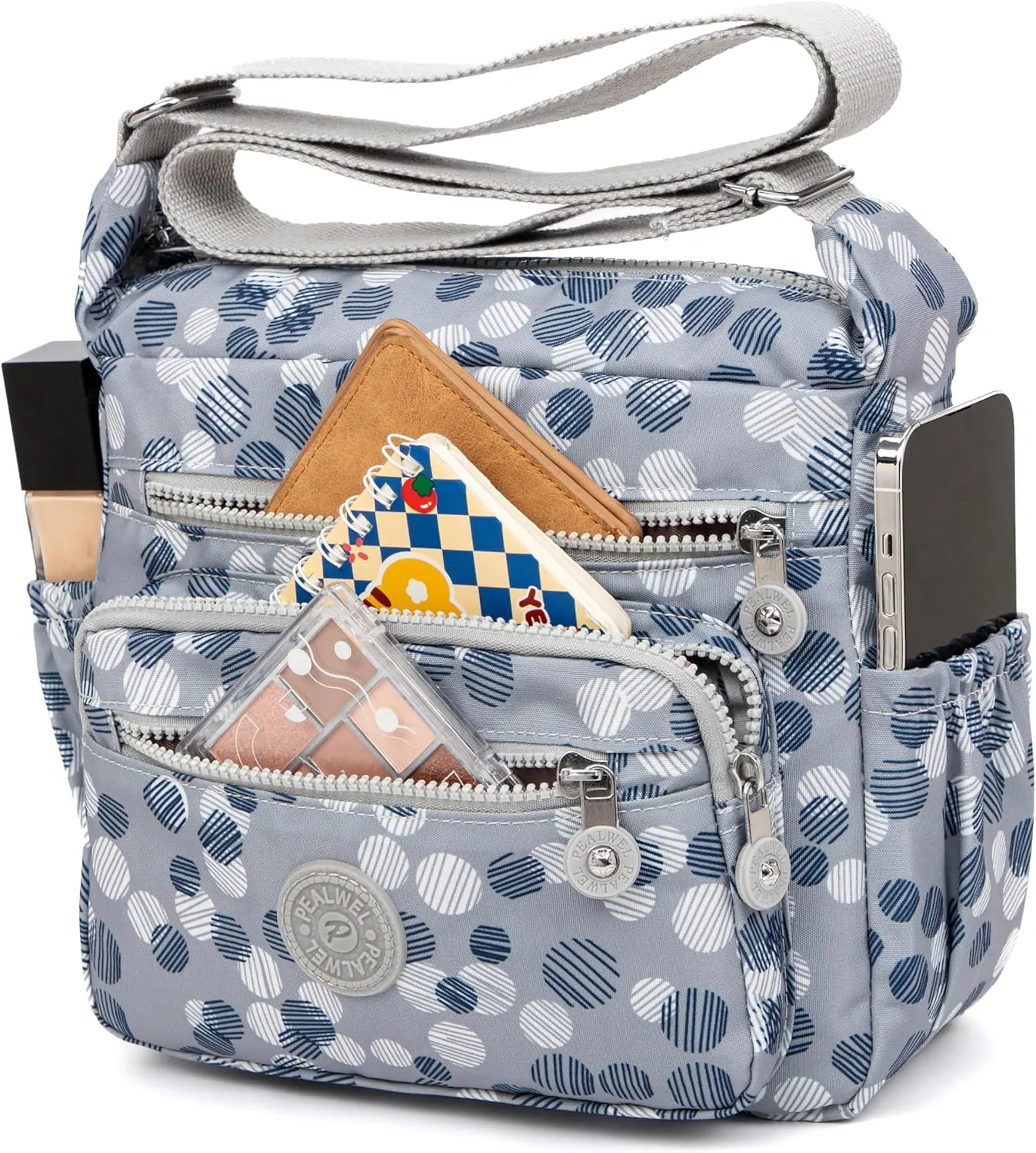 Women Shoulder Handbag Roomy Multiple Pockets Bag Ladies Crossbody Purse Tote Top Handle Satchel
